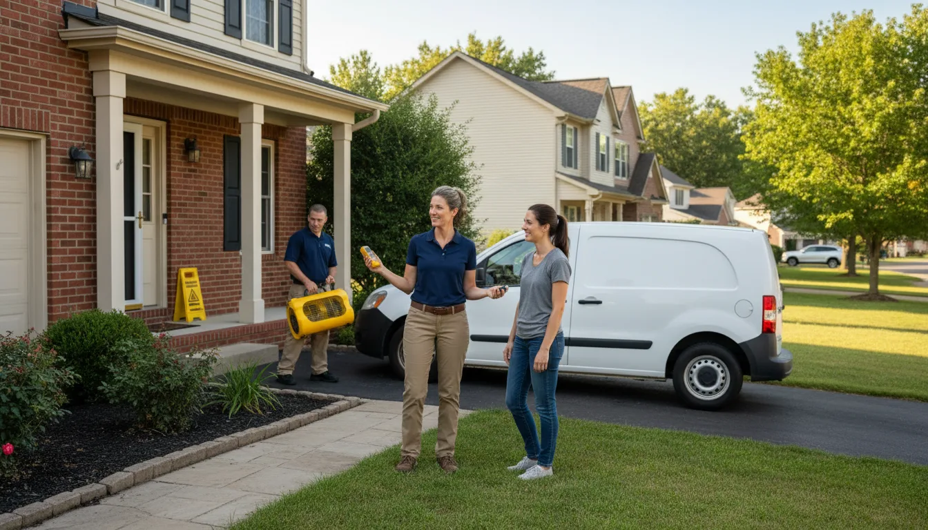 Residential water damage restoration in Newburg, PA